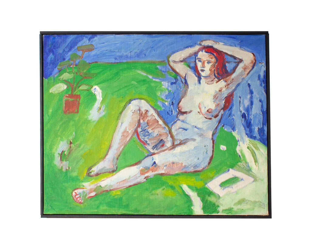 Abbott Pattison Oil on Canvas of a Female Figure