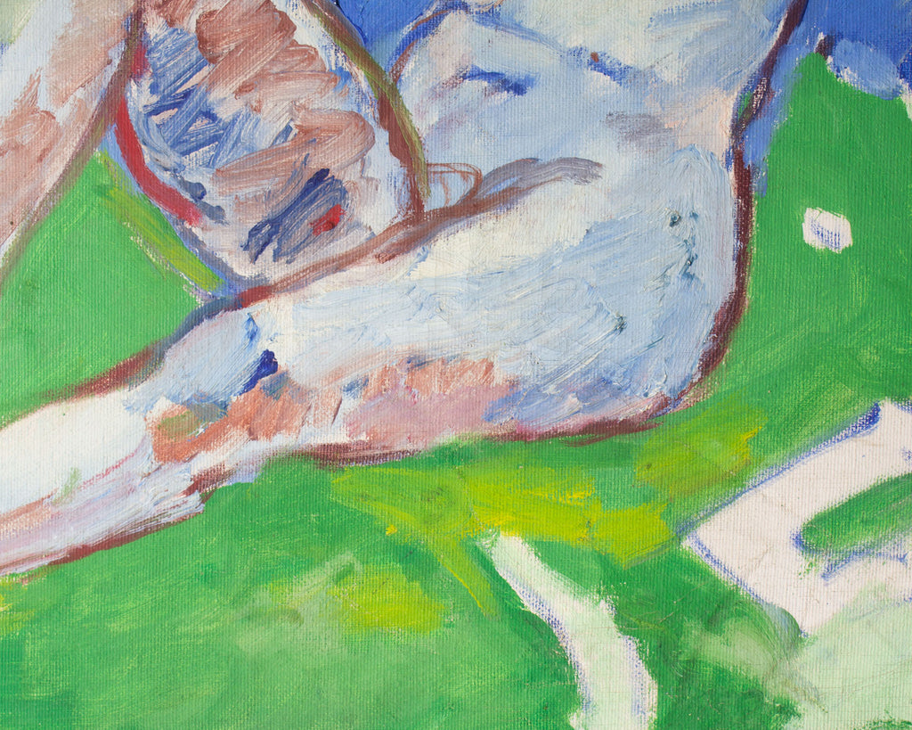 Abbott Pattison Oil on Canvas of a Female Figure