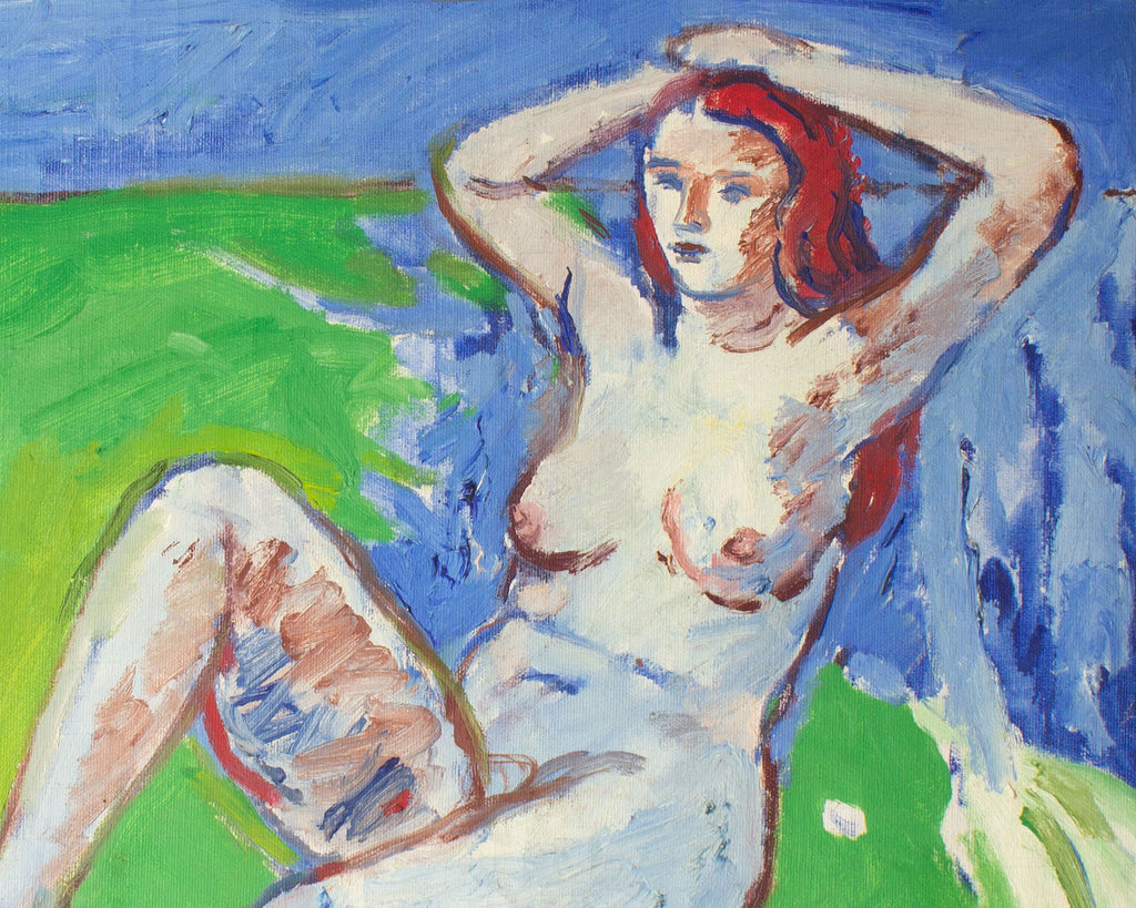 Abbott Pattison Oil on Canvas of a Female Figure