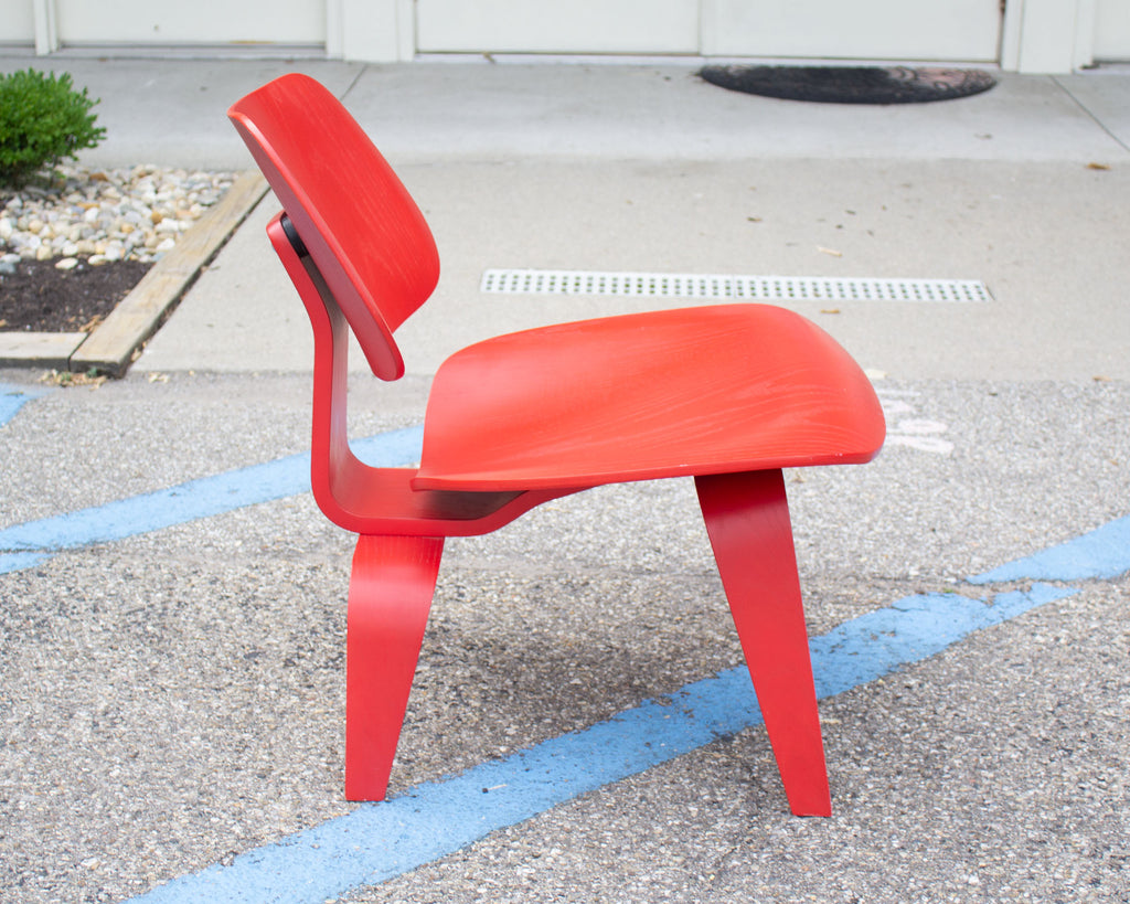 Eames Herman Miller Red LCW Chair