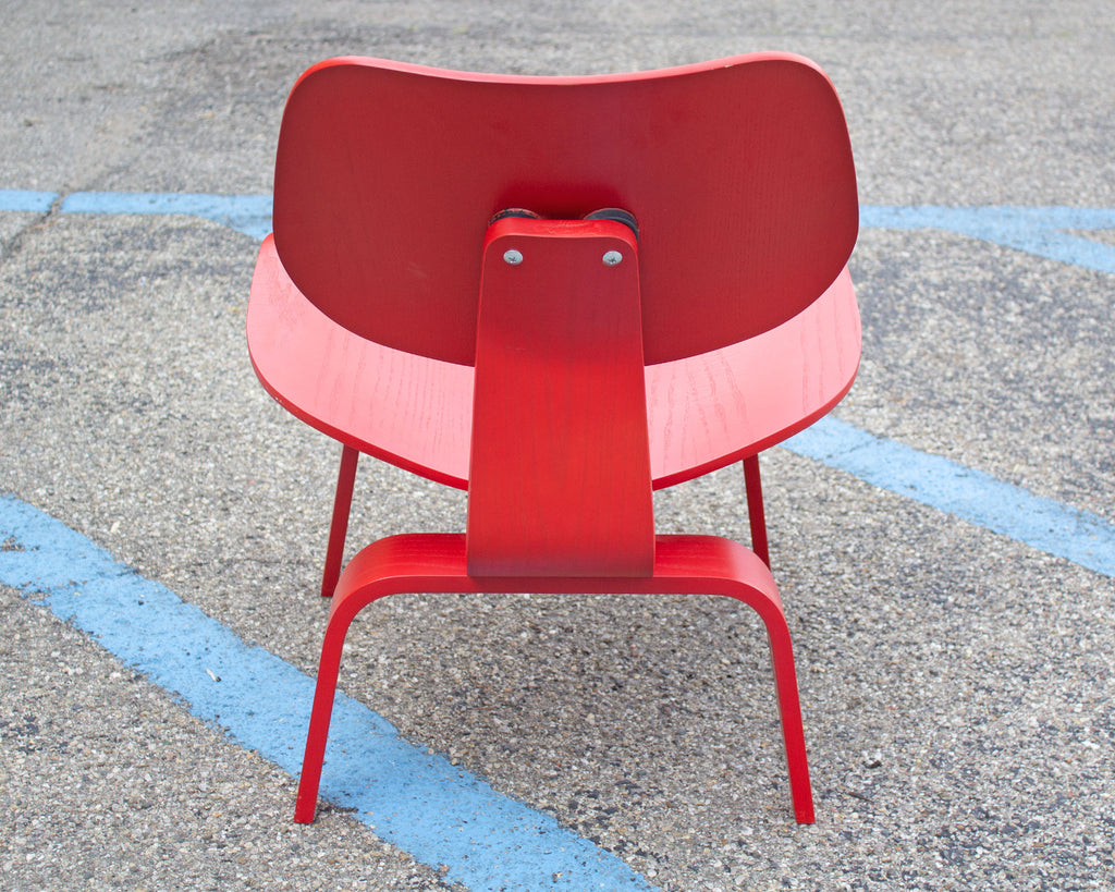 Eames Herman Miller Red LCW Chair