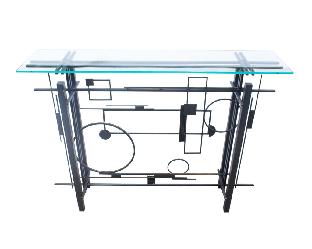 Postmodern Metal Console Table