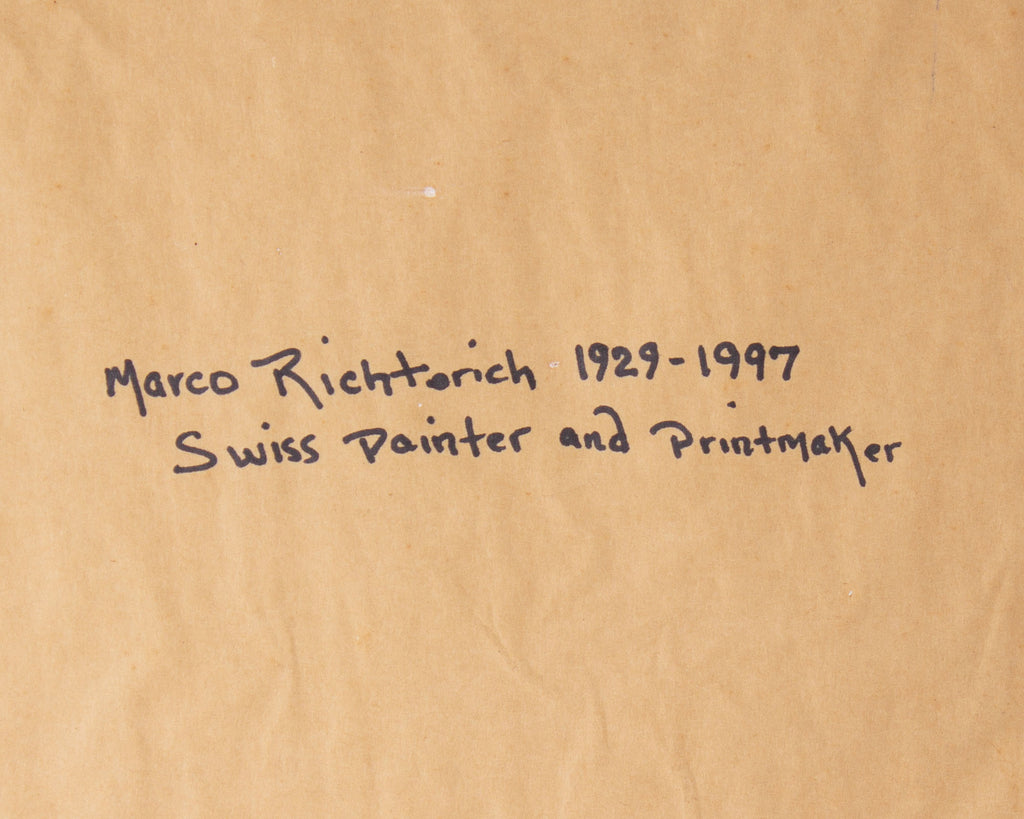 Marco Richterich Abstract Lithograph Print