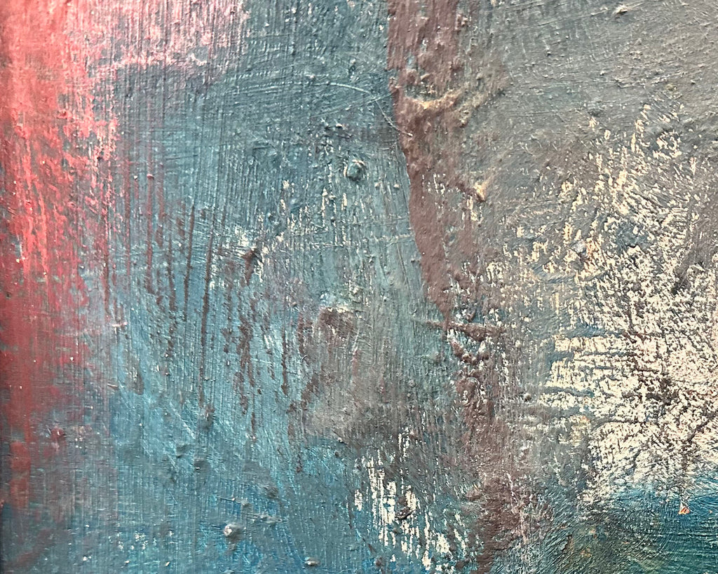 Darrell L. Anderson 2000 Oil on Board Abstract Painting