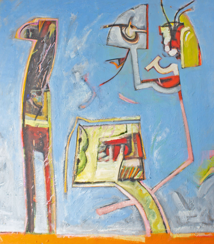 James L. Bruch Abstract Oil Painting on Canvas