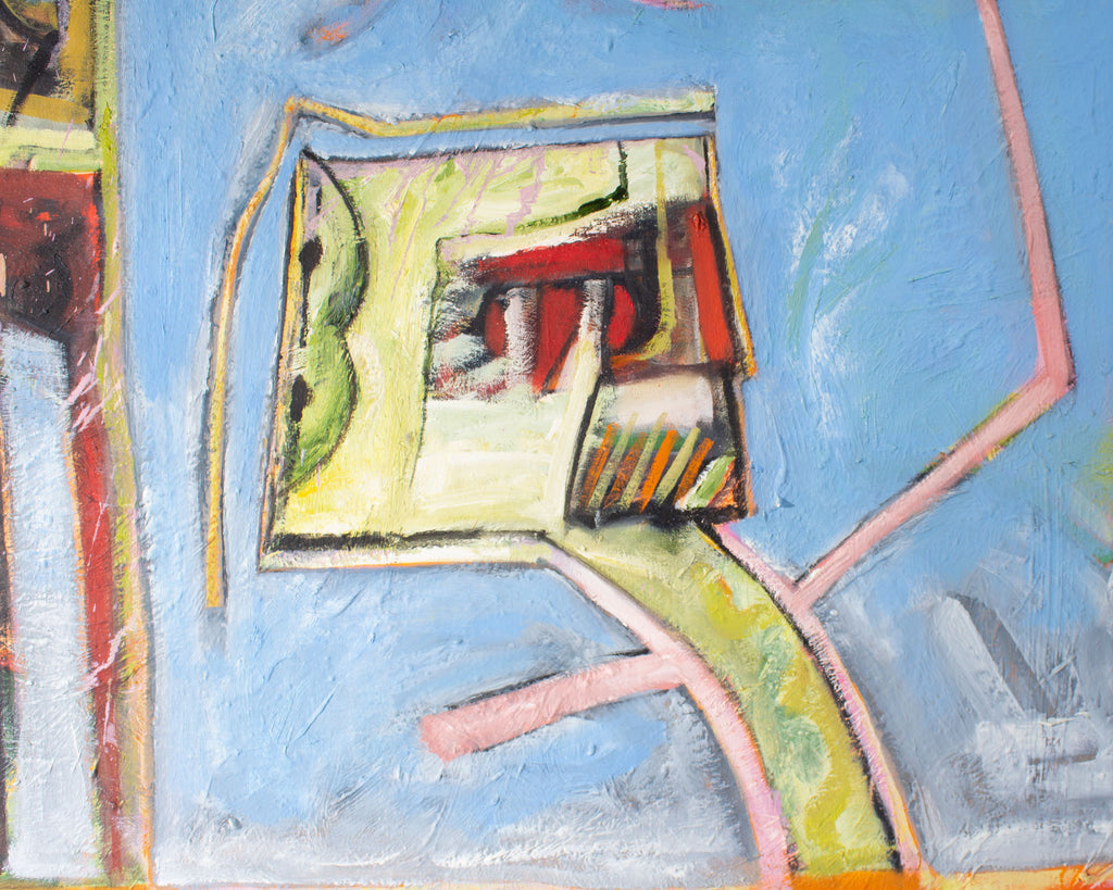 James L. Bruch Abstract Oil Painting on Canvas