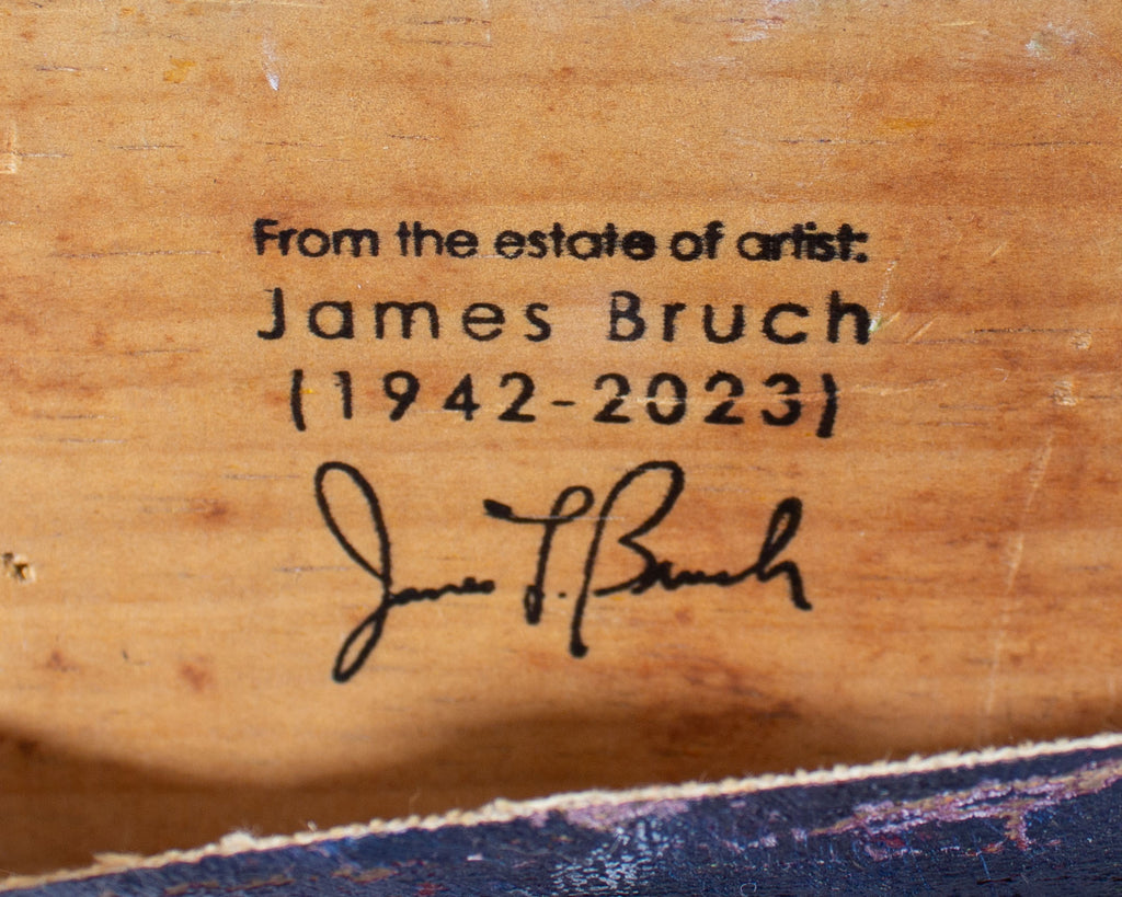 James L. Bruch Abstract Oil Painting on Canvas
