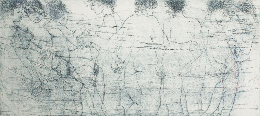 Mary Brooks “Denim Nude” Lithograph Print