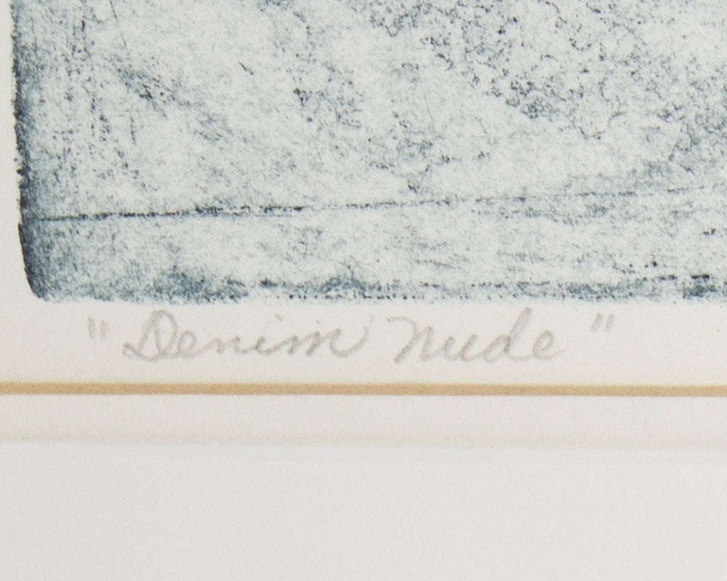 Mary Brooks “Denim Nude” Lithograph Print