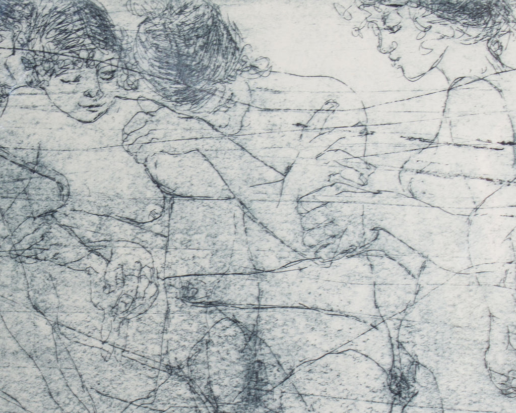 Mary Brooks “Denim Nude” Lithograph Print