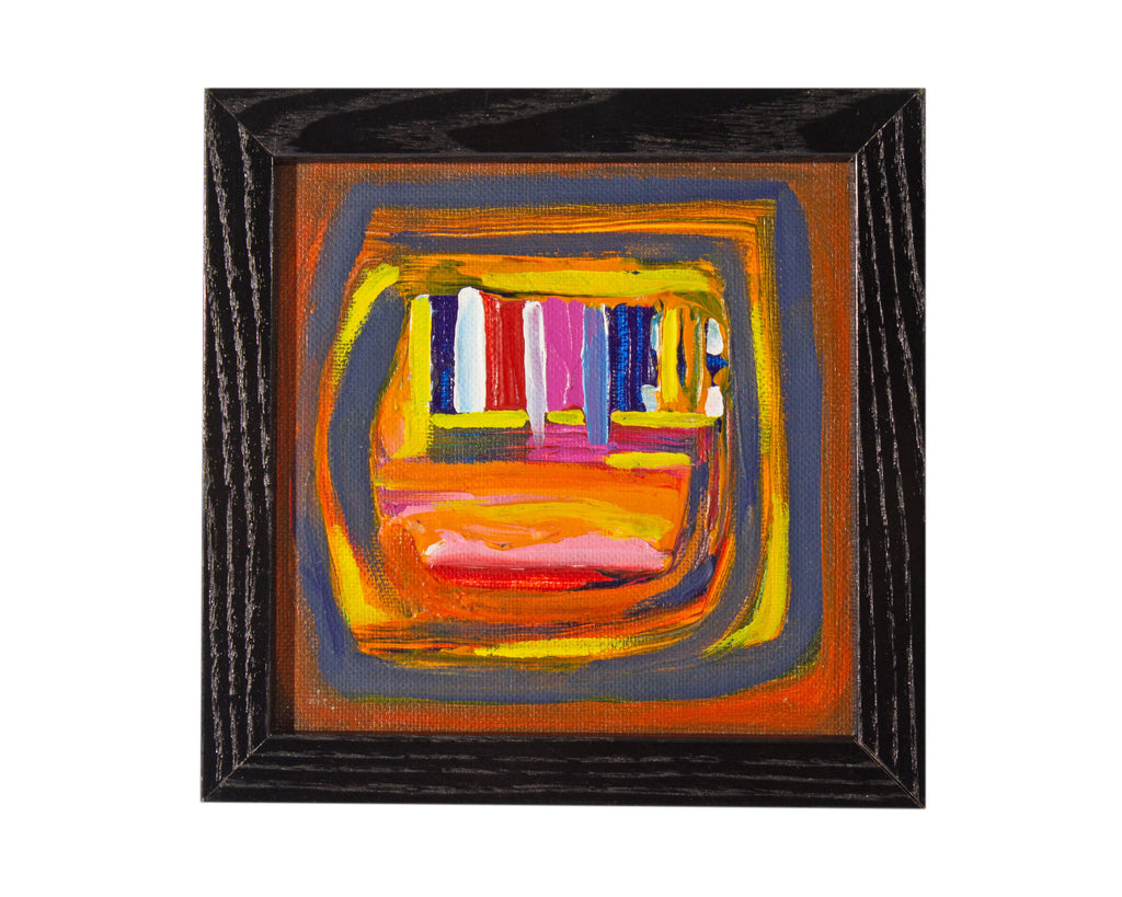Vern Rader “Silence” Abstract Acrylic on Board Painting