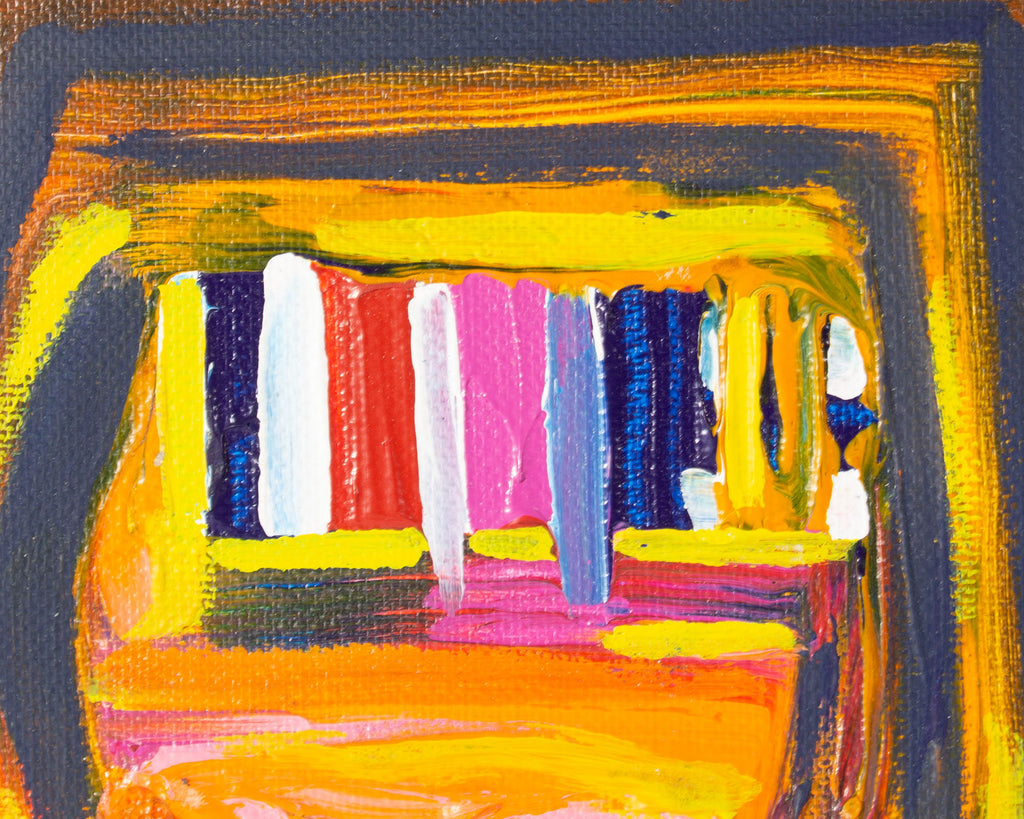 Vern Rader “Silence” Abstract Acrylic on Board Painting