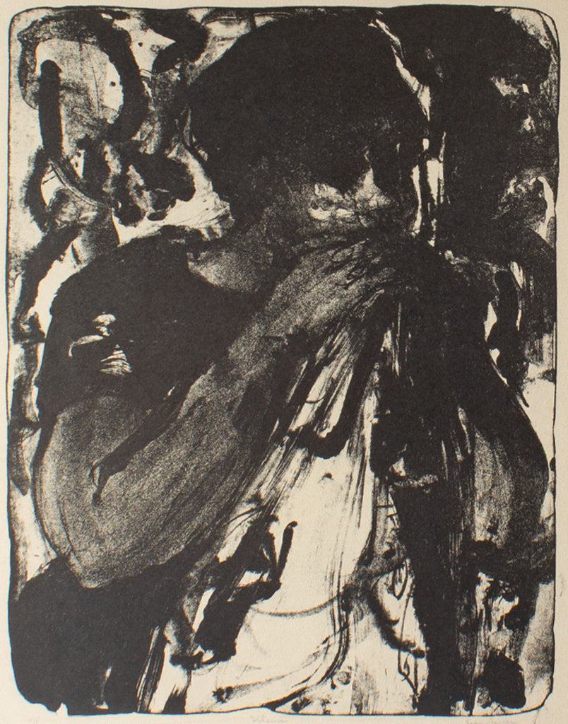 Joan Farrar “Silence” Abstract Lithograph Print