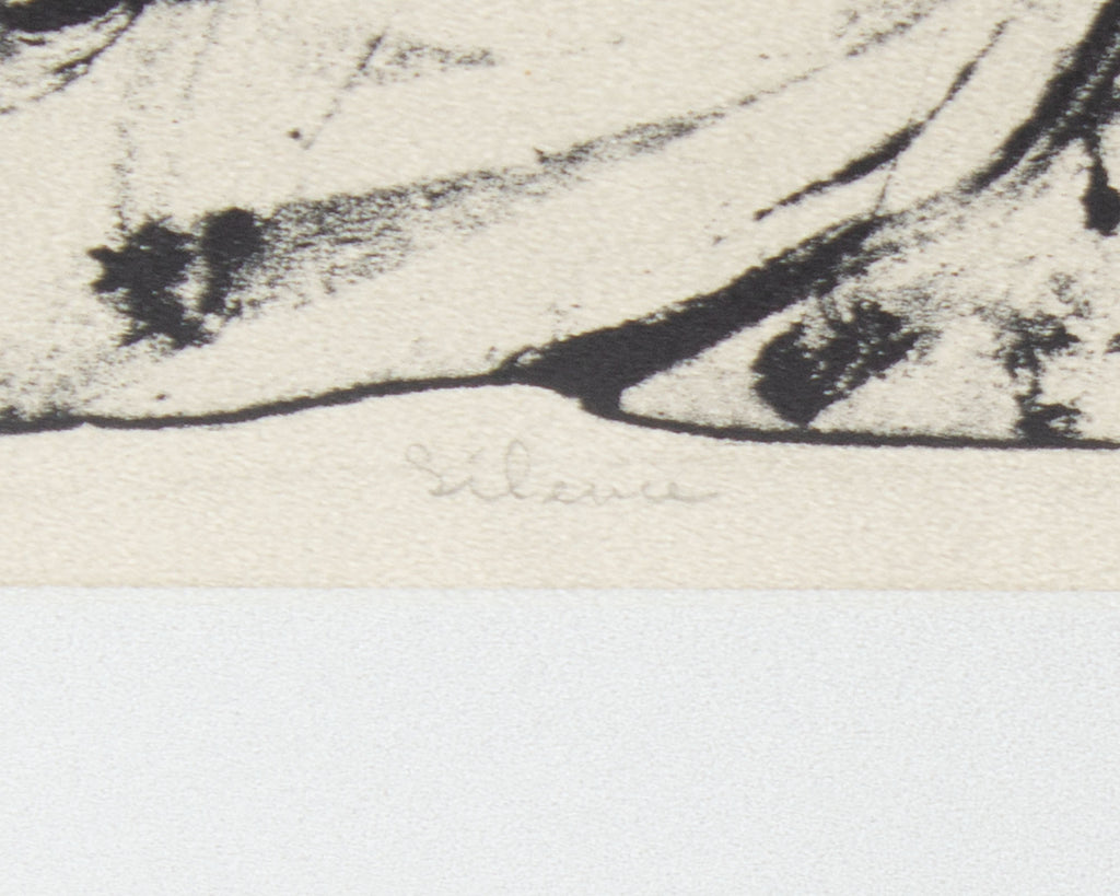 Joan Farrar “Silence” Abstract Lithograph Print
