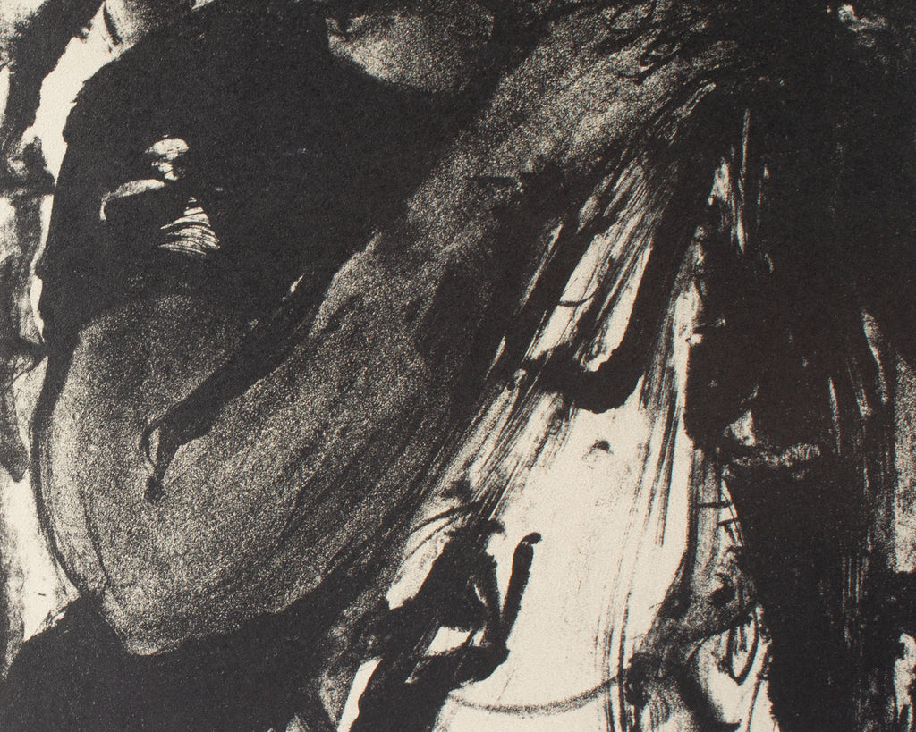 Joan Farrar “Silence” Abstract Lithograph Print