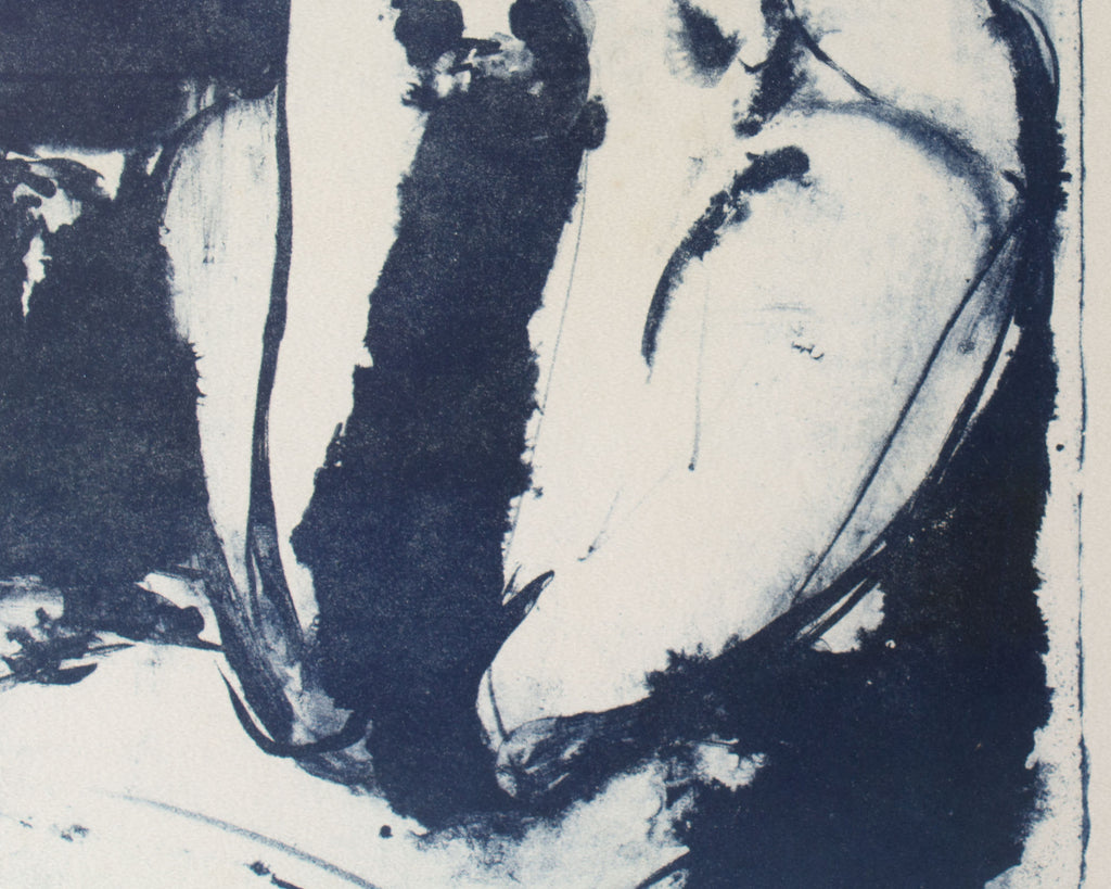 Joan Farrar 1957 Abstract Lithograph Print
