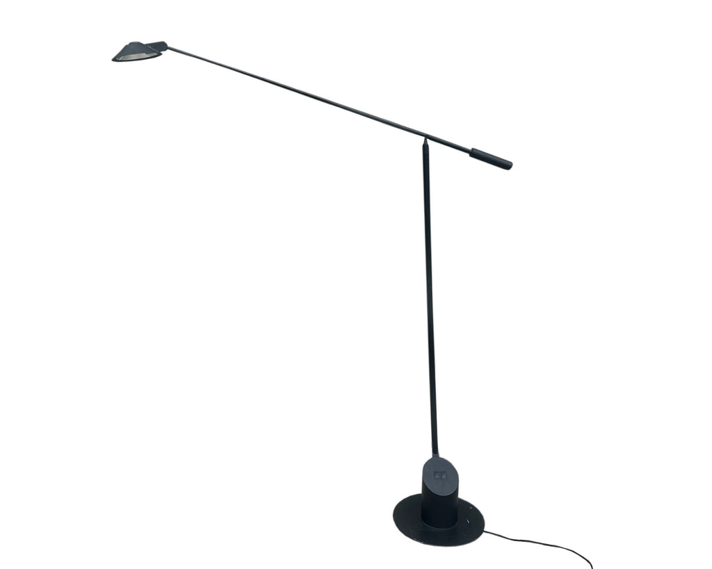Robert Sonneman Kovacs Feather Black Postmodern Floor Lamp