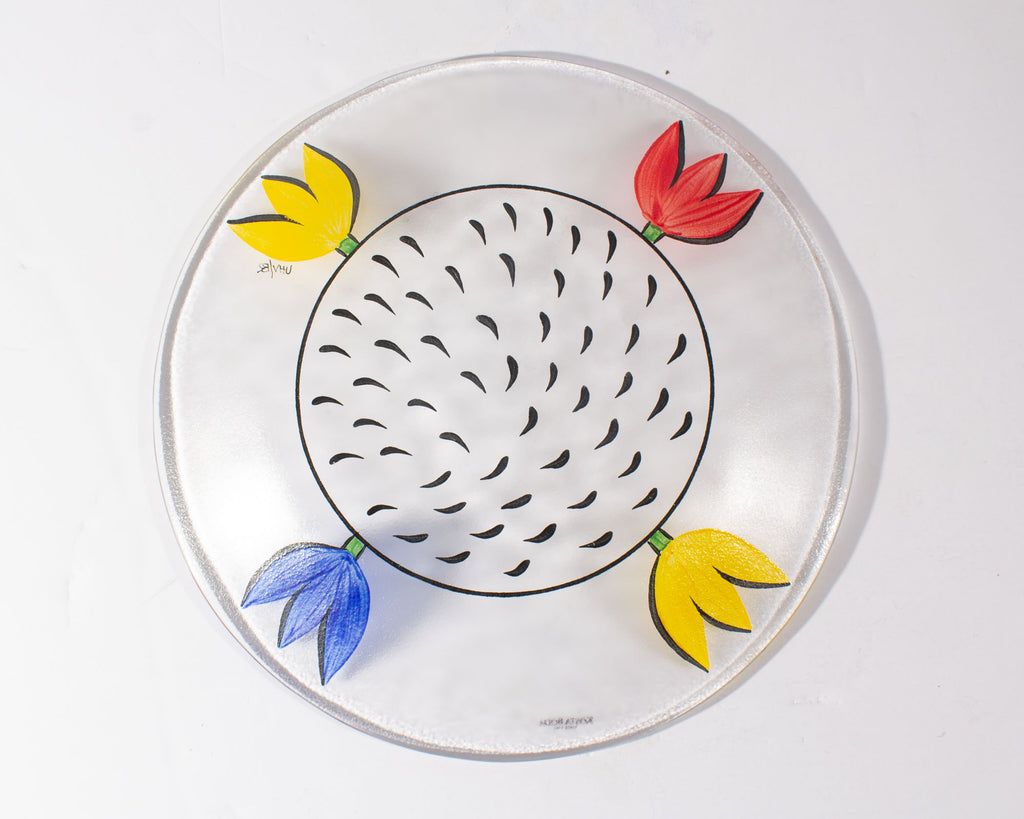 Ulrica Hydman Kosta Boda “Tulipa” Glass Plate
