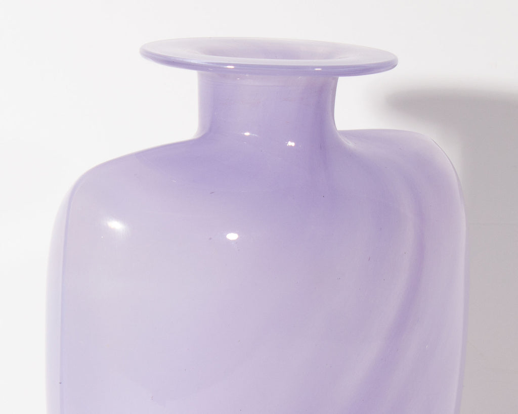 Kjell Engman Kosta Boda “Swing” Purple Glass Vase