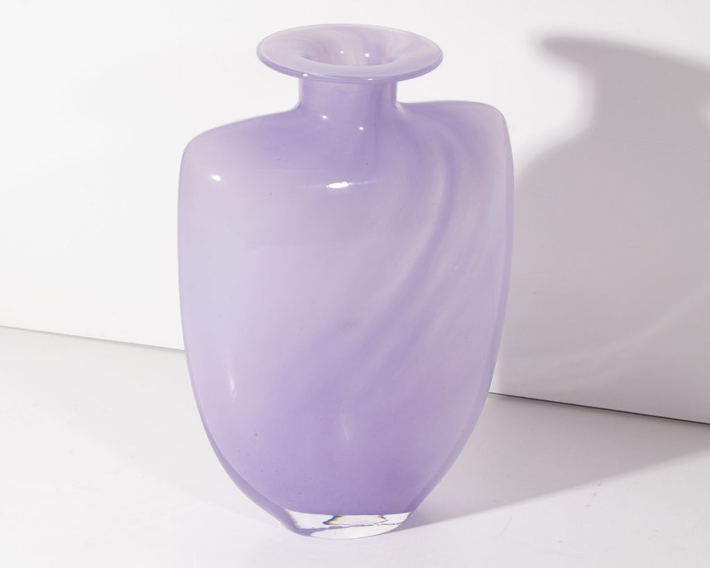 Kjell Engman Kosta Boda “Swing” Purple Glass Vase