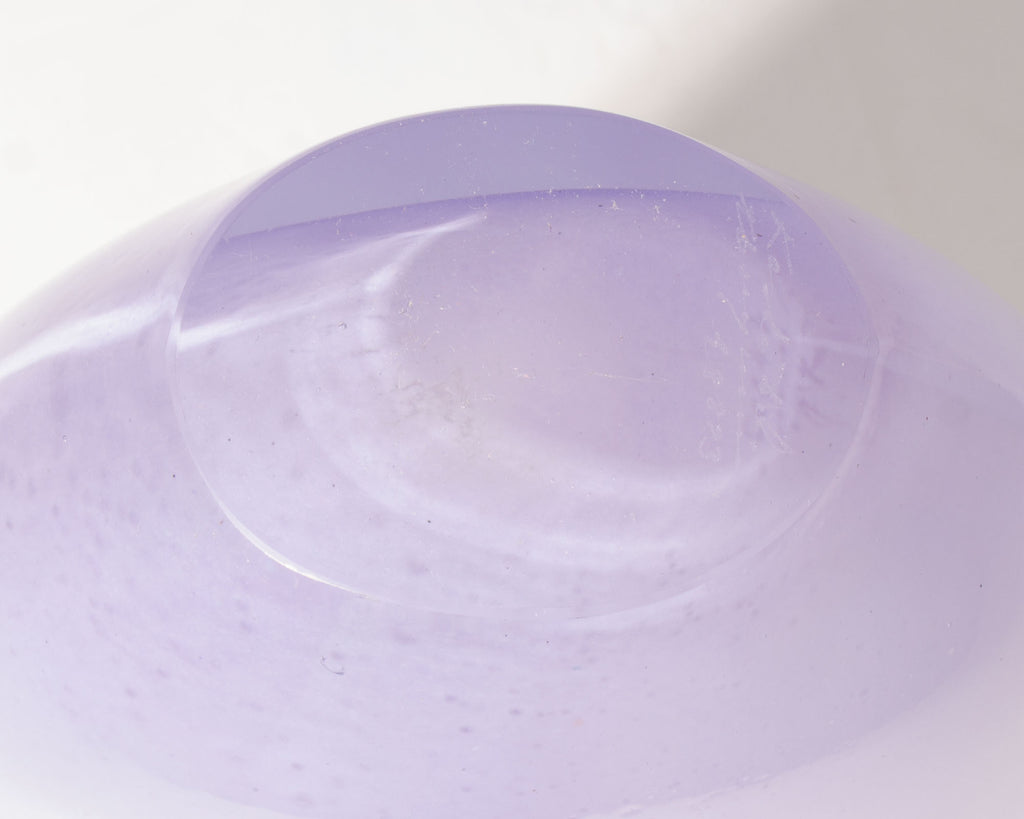 Kjell Engman Kosta Boda “Swing” Purple Glass Vase