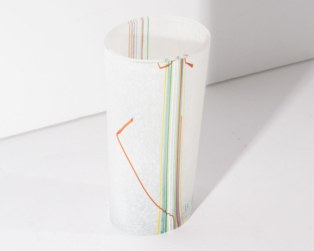 Bertil Vallien Boda Glass "Rainbow" Vase
