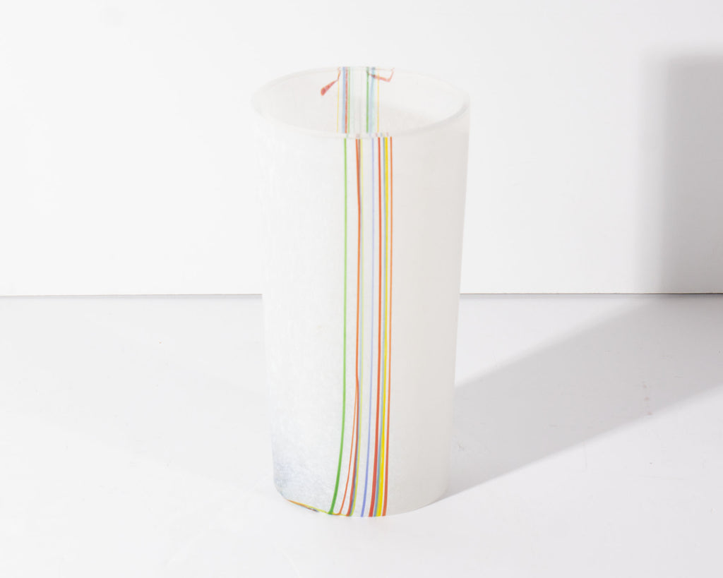 Bertil Vallien Boda Glass "Rainbow" Vase