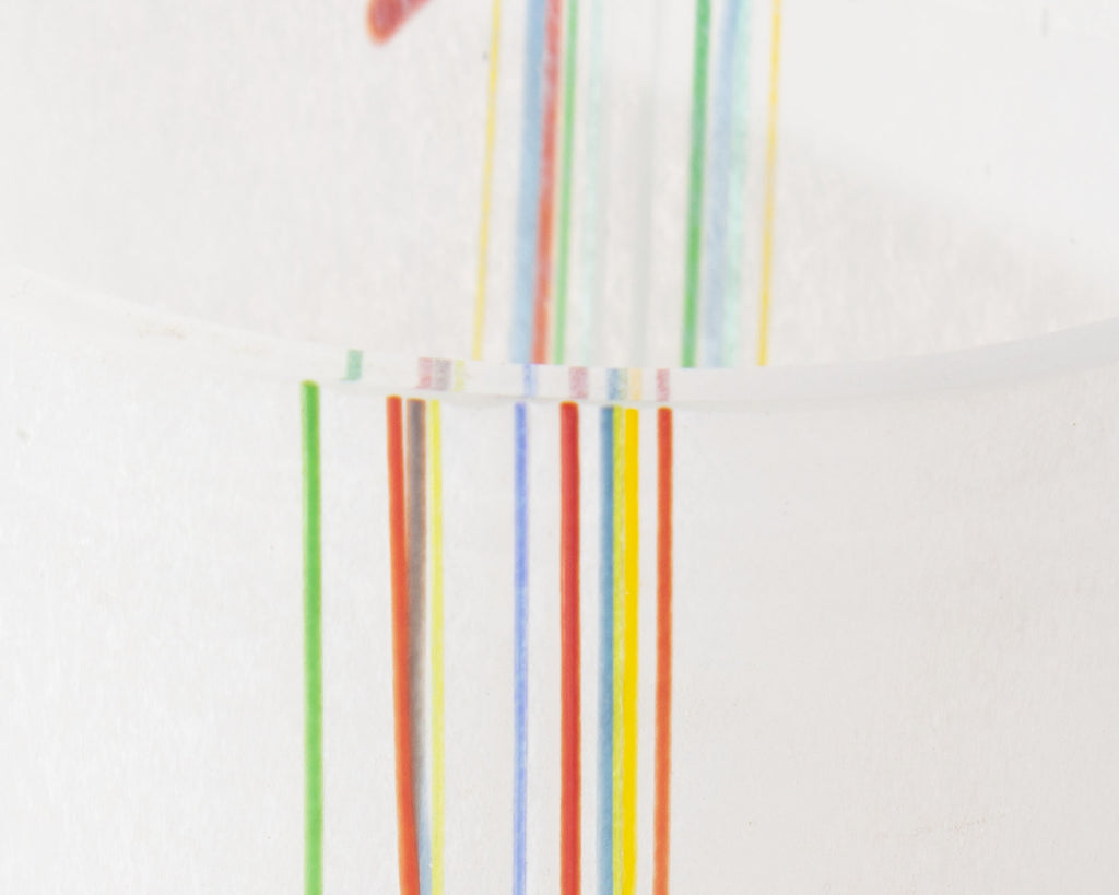 Bertil Vallien Boda Glass "Rainbow" Vase