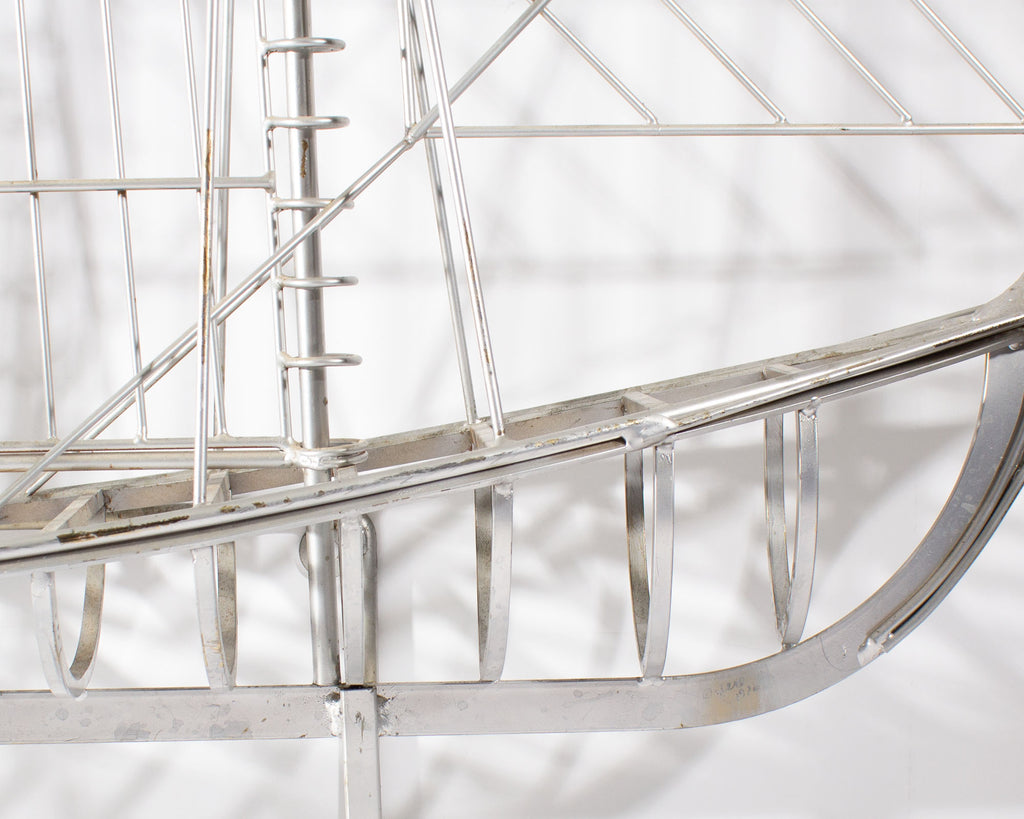 Curtis Jeré 1976 Metal Boat Sculpture