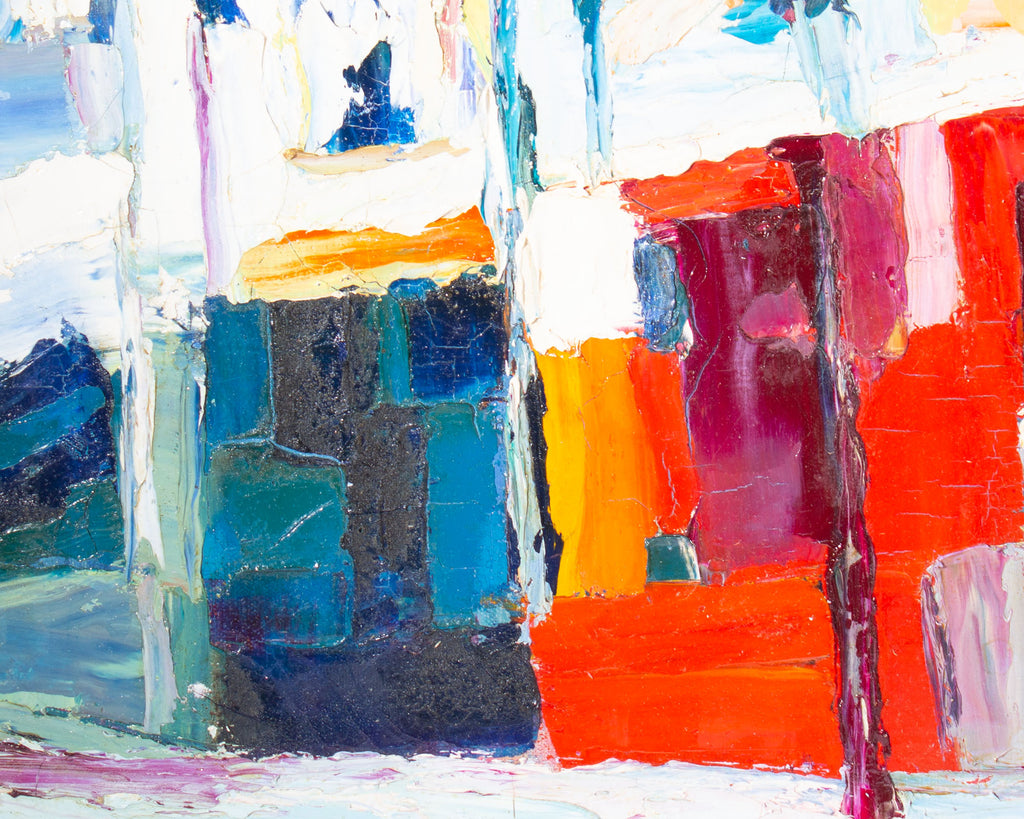 Sidney Smiley 1972 Abstract Oil on Canvas Painting