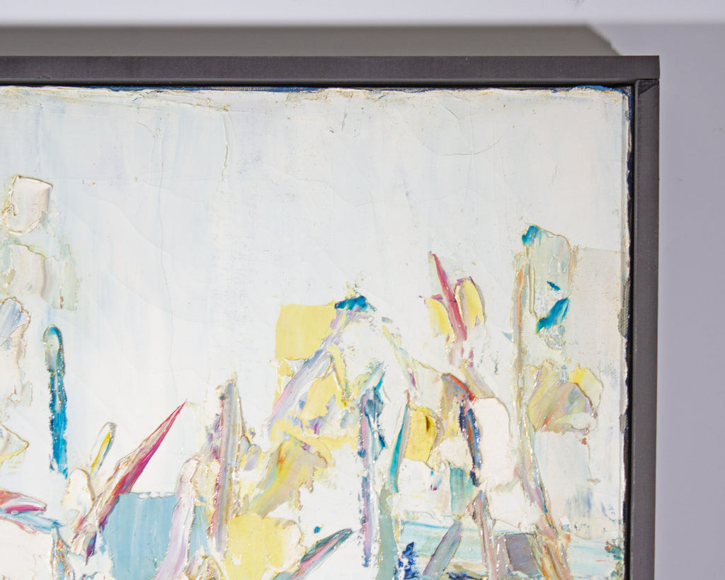 Sidney Smiley 1972 Abstract Oil on Canvas Painting