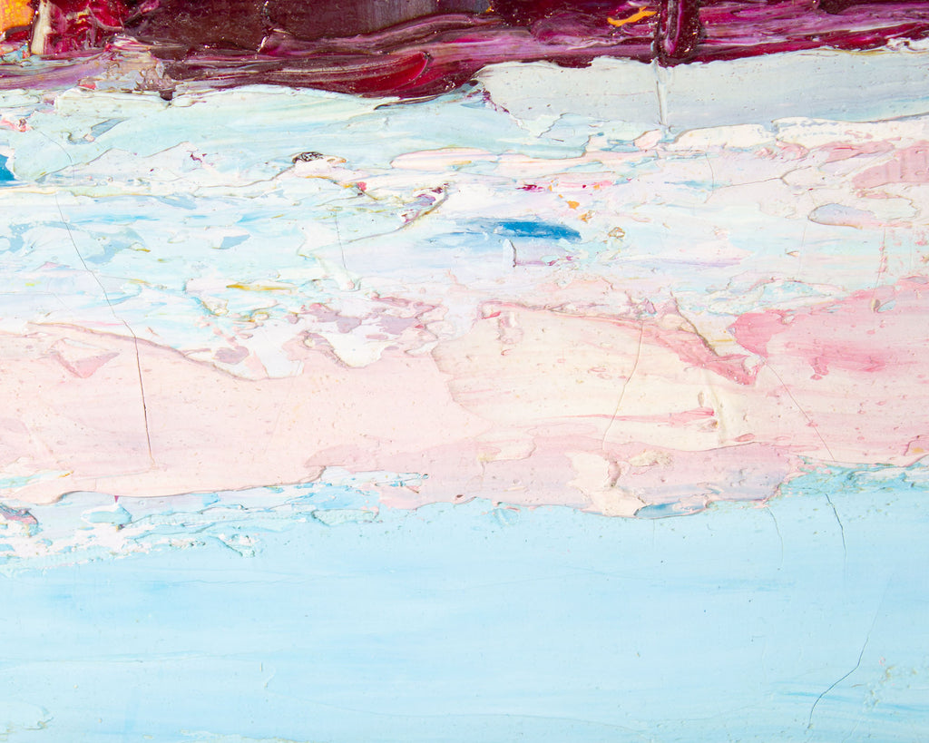 Sidney Smiley 1972 Abstract Oil on Canvas Painting