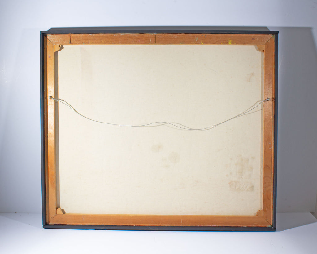 Sidney Smiley 1972 Abstract Oil on Canvas Painting