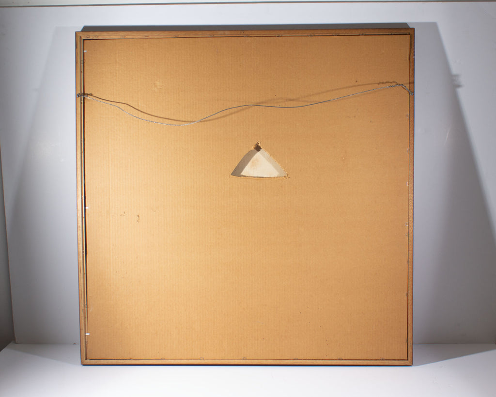 Sidney Smiley 1984 Abstract Oil on Canvas Painting of Flowers