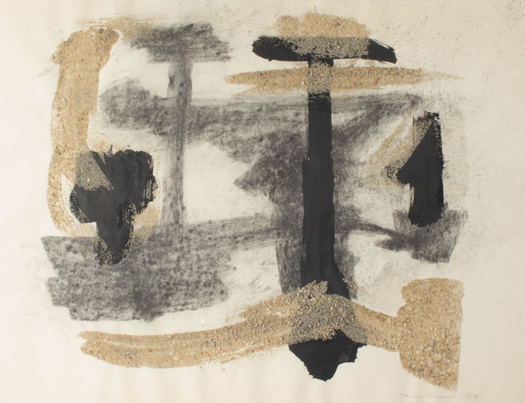 James Spencer Russell 1958 Mixed Media Drawing and Collage