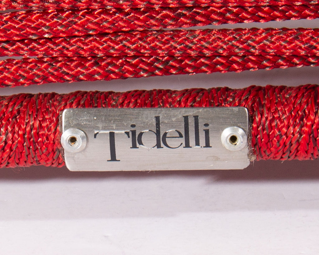 Tidelli “Sugarloaf” Red Rope Table or Ottoman