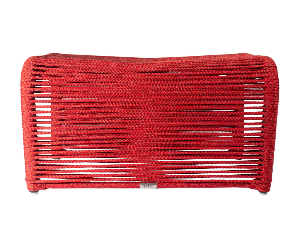 Tidelli “Sugarloaf” Red Rope Table or Ottoman