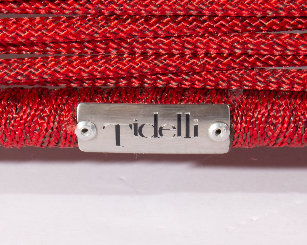 Tidelli “Sugarloaf” Red Rope Table or Ottoman