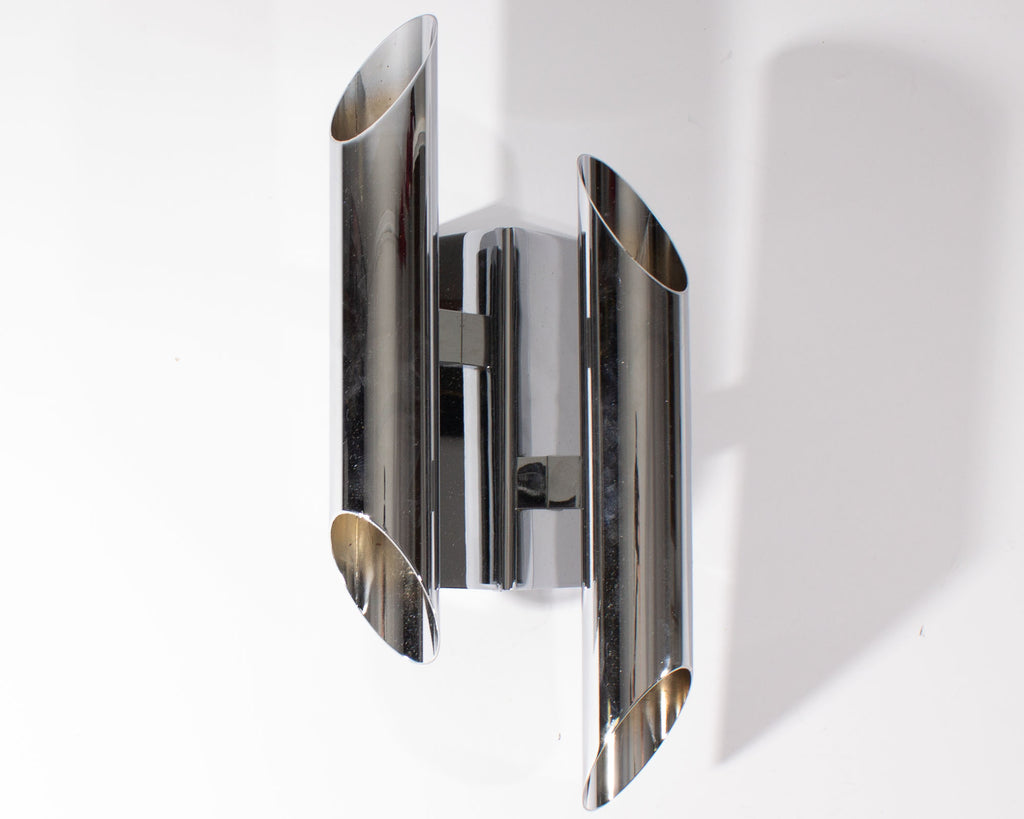Gianni Celada Fontana Arte Chrome Sconces