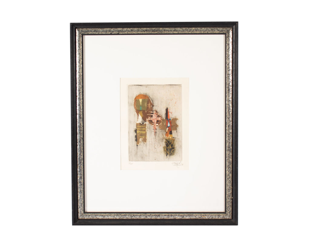 Johnny Friedlaender Abstract Color Etching