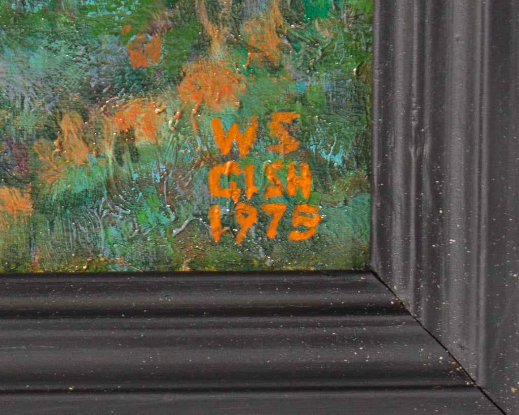 William S. Gisch 1978 Oil on Canvas Landscape Painting