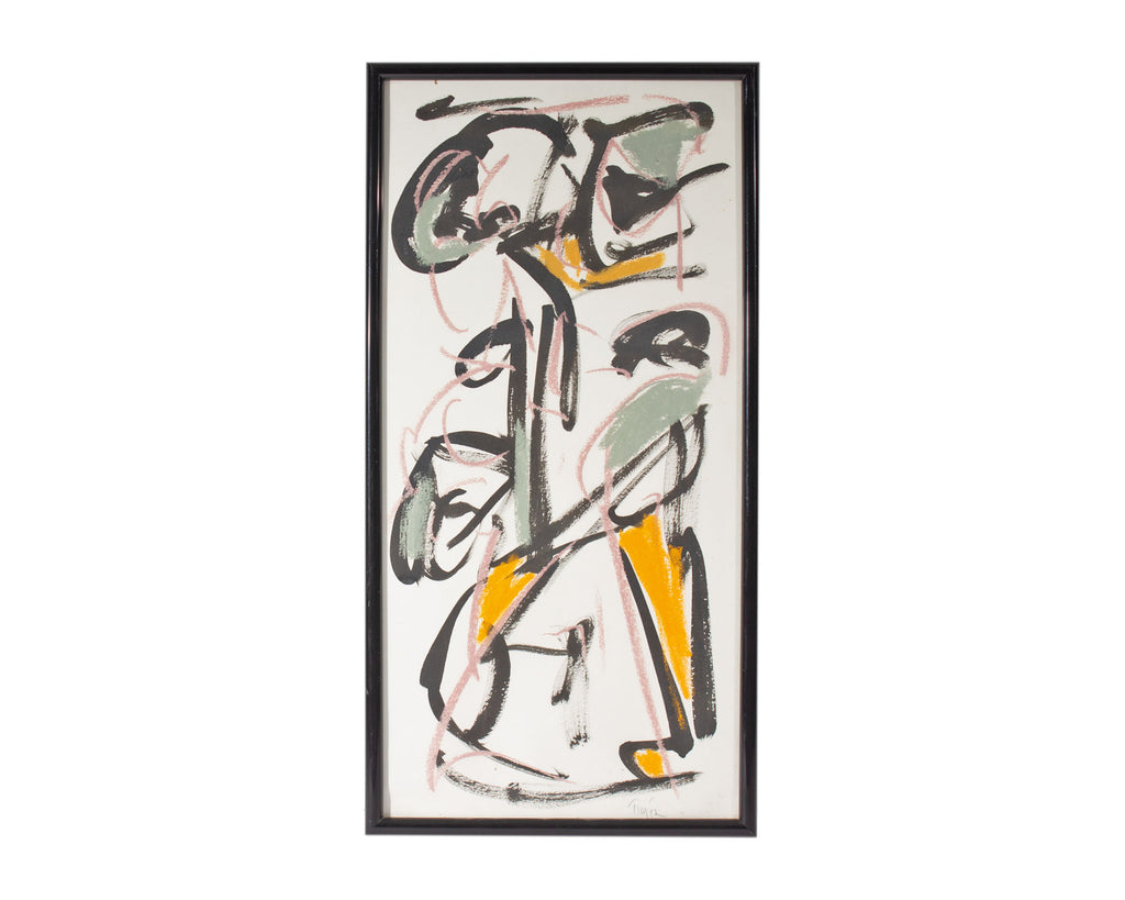 Tim Faulkner Mixed Media Abstract Drawing