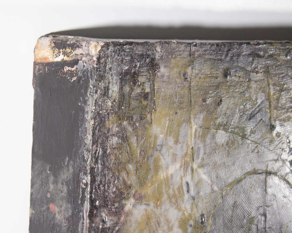 Gay Patterson 1992 "Untitled #4 (Lacerate)" Encaustic Painting