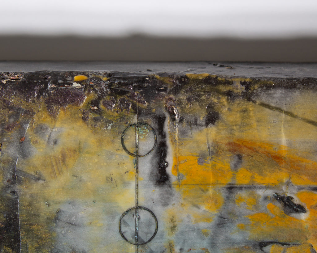 Gay Patterson 1992 "Untitled #4 (Lacerate)" Encaustic Painting