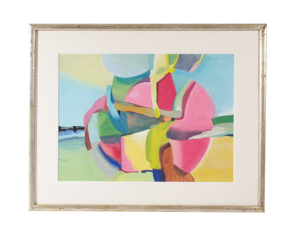 George Coggeshall Abstract Gouache Painting
