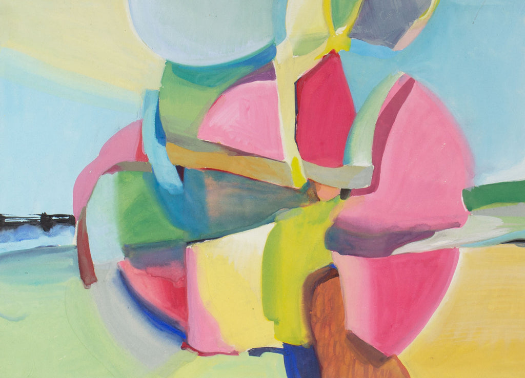 George Coggeshall Abstract Gouache Painting
