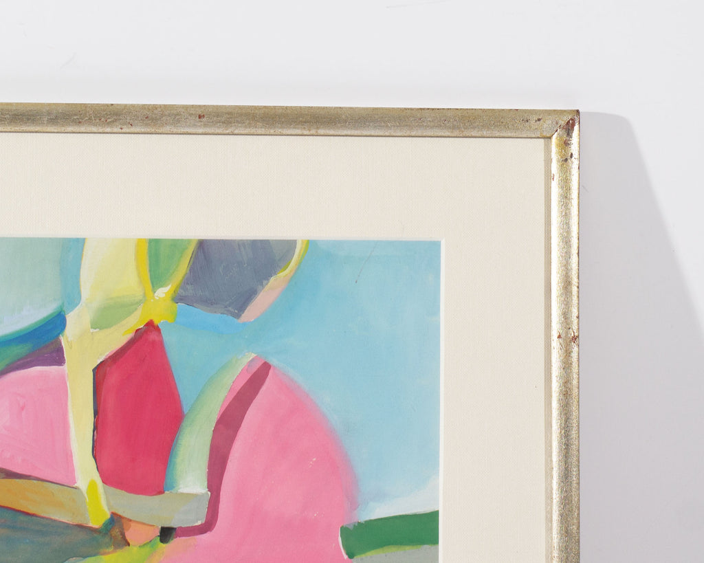 George Coggeshall Abstract Gouache Painting