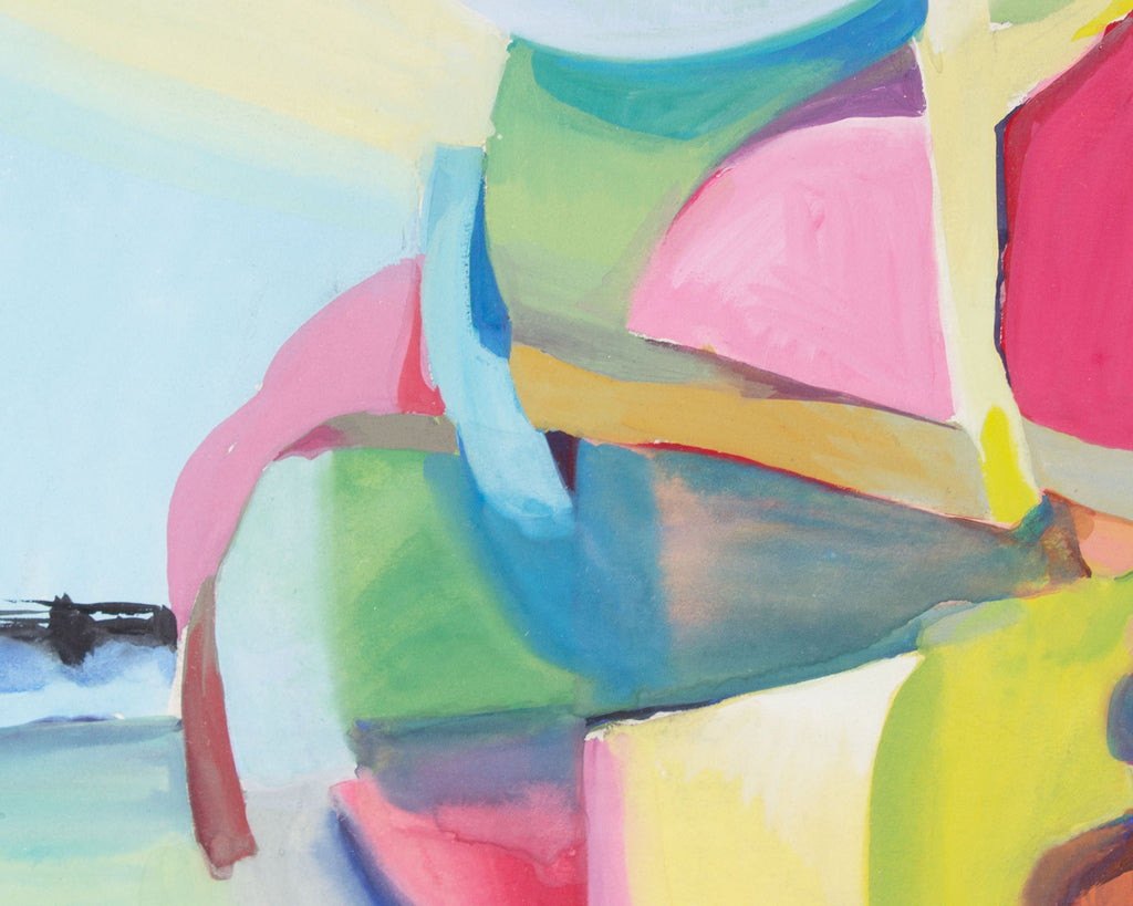 George Coggeshall Abstract Gouache Painting