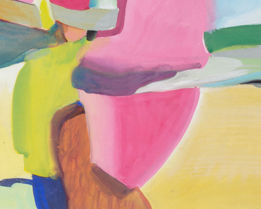 George Coggeshall Abstract Gouache Painting