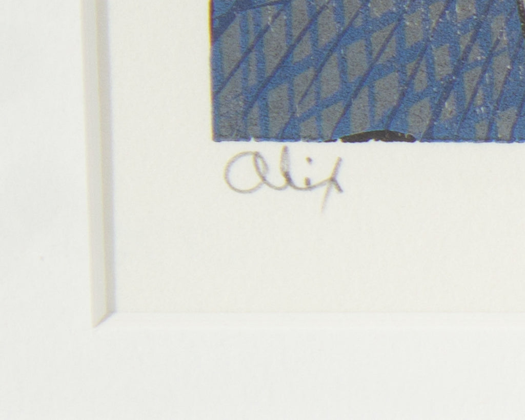 Gordon Mortensen 1990 “Alix” Woodcut Print